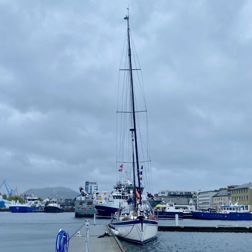 Snow bear moored at froya