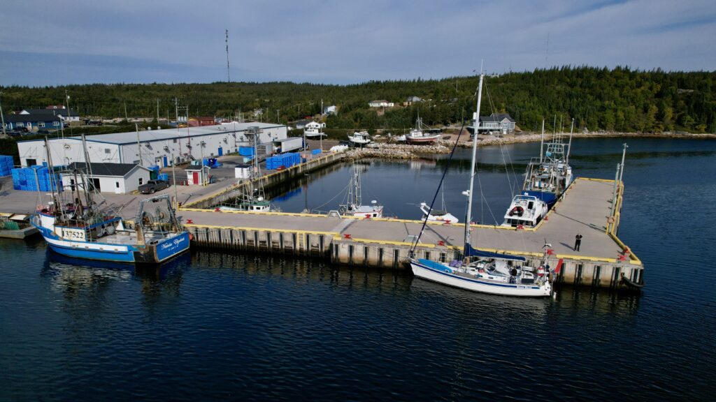 Drone shot of Mary's Harbour