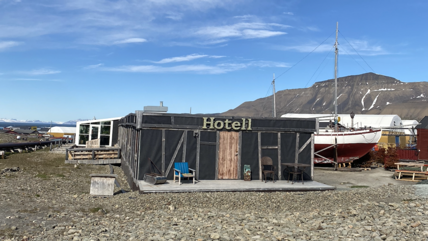 Tiny hotel at Longyearbyen in Svalbard