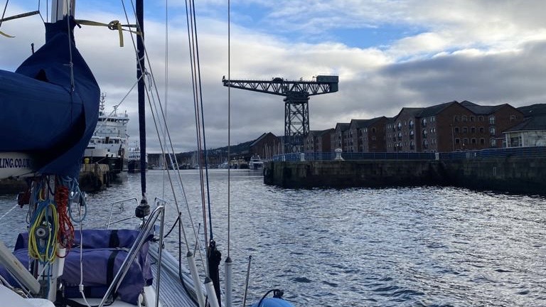 Crane at James Watts Dock