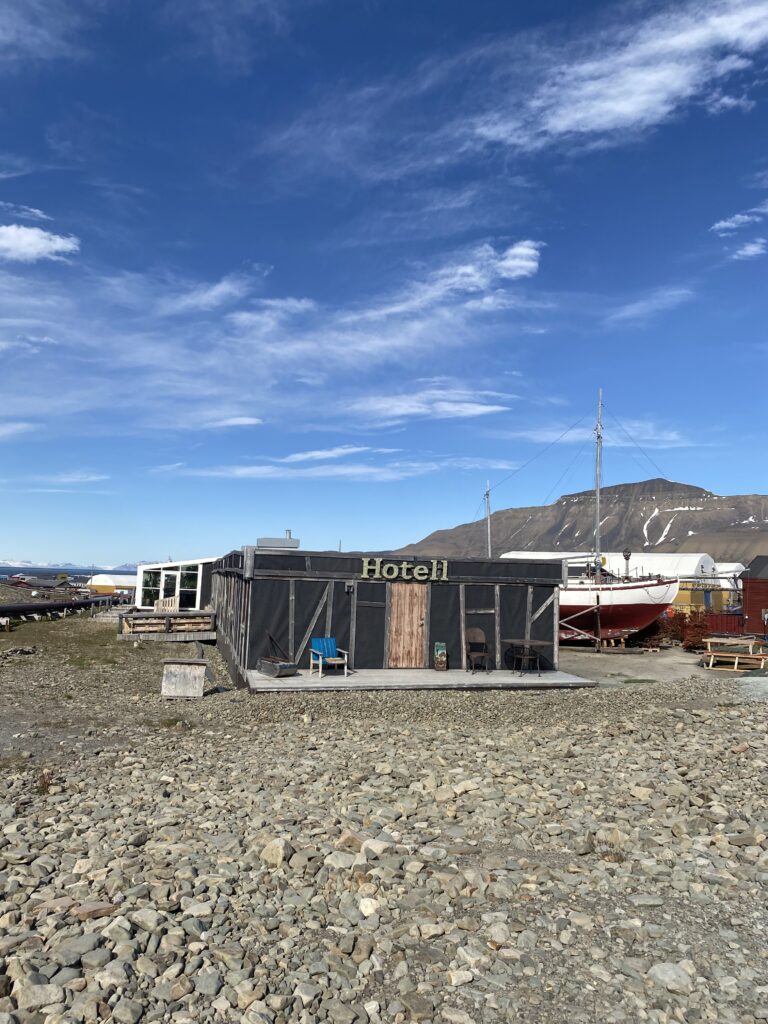 Tiny hotel at Svalbard