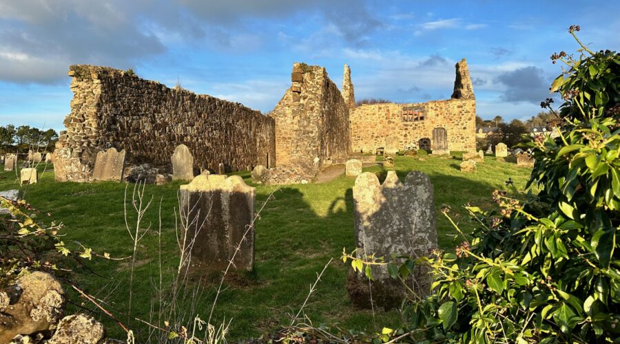 The old friary in the afternoon sun