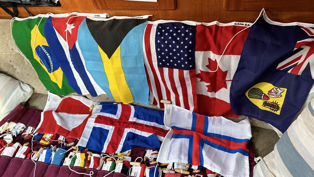 Guest flags for visiting countries around the world